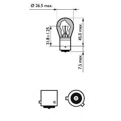 PHILIPS 12496LLECOCP Bulb, indicator